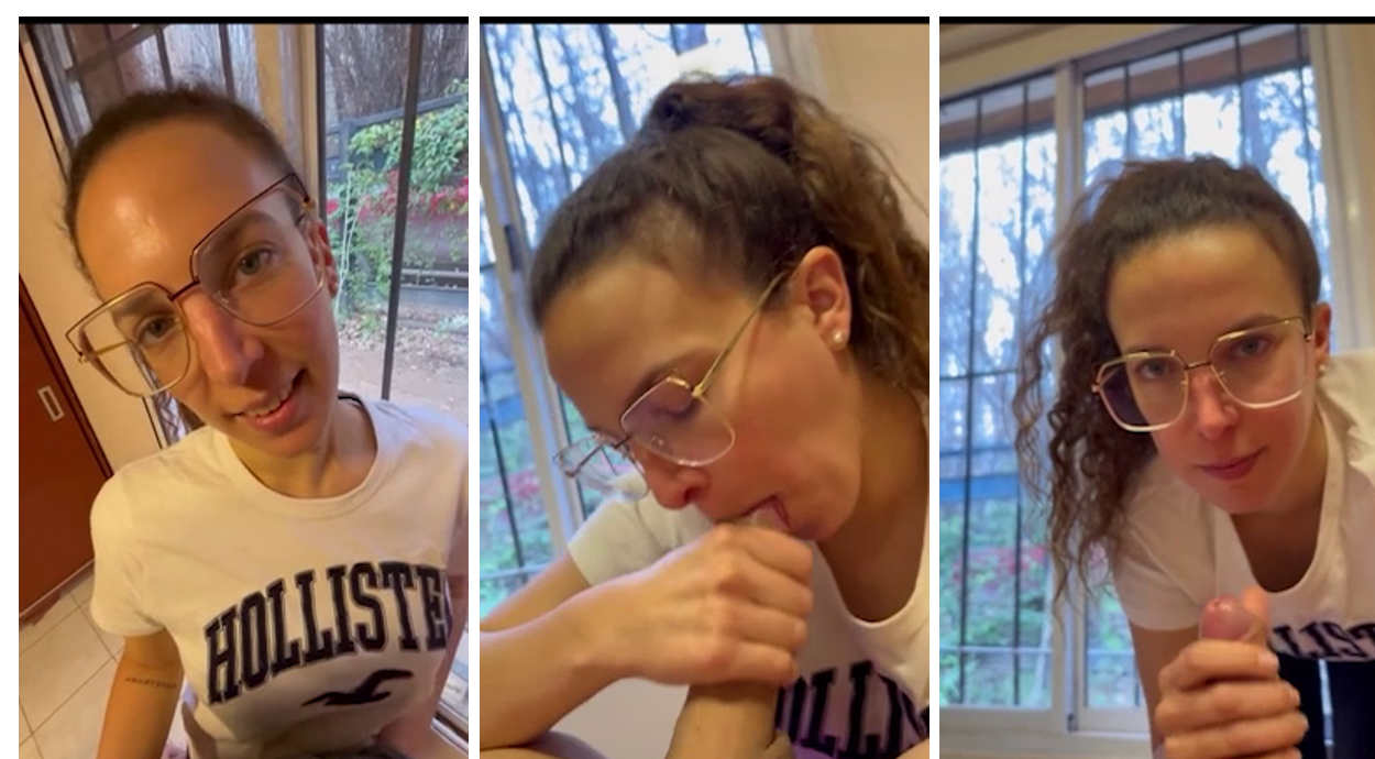 Ginger and Rhett Good BJ and balls licking