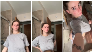 Kaitlyn Krems Bathroom Tits Bouncing Video